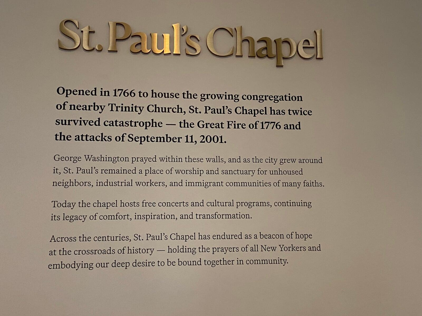 Saint Paul Chapel