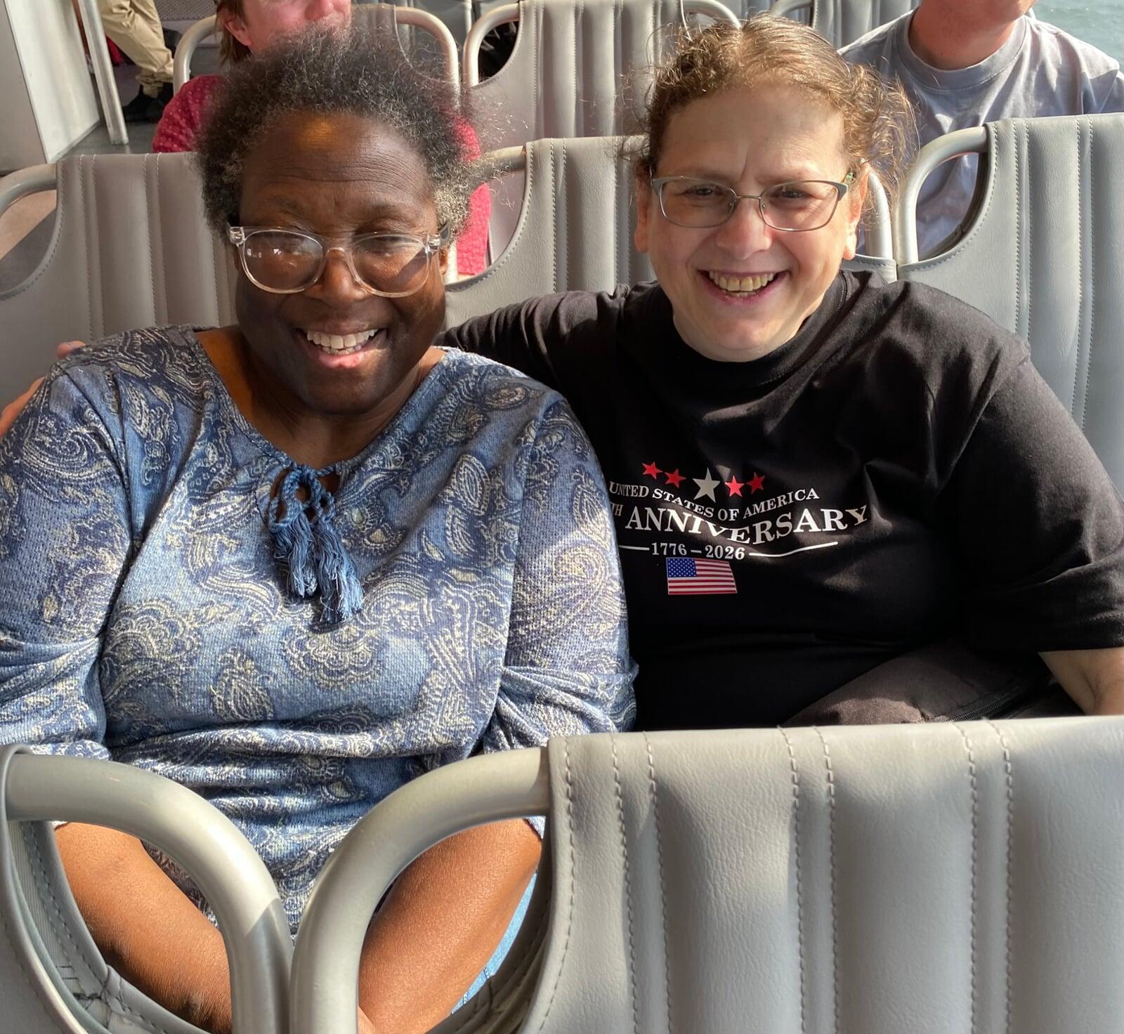 Riding the ferry