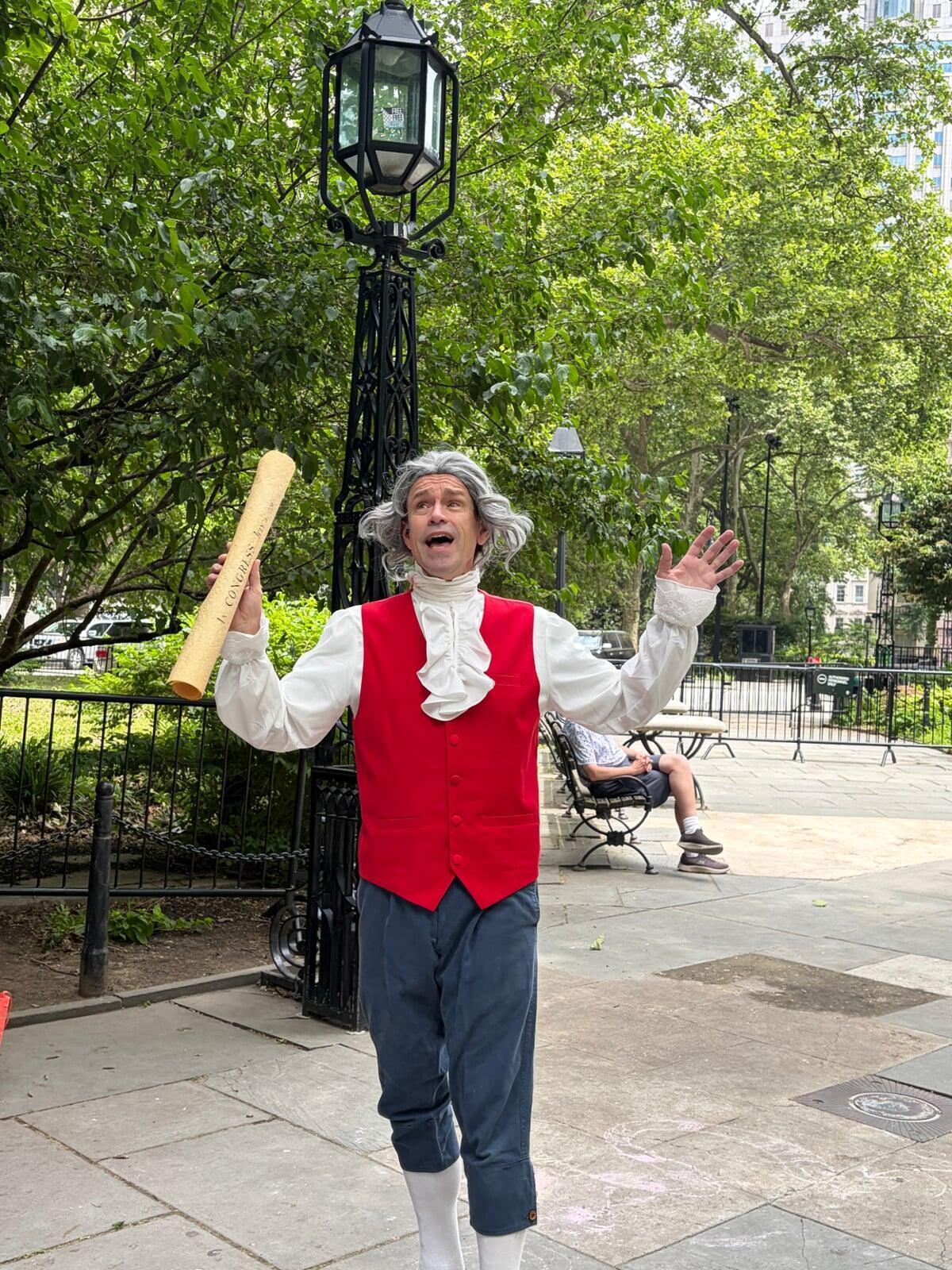 Thomas Jefferson played by Rich Swingle
