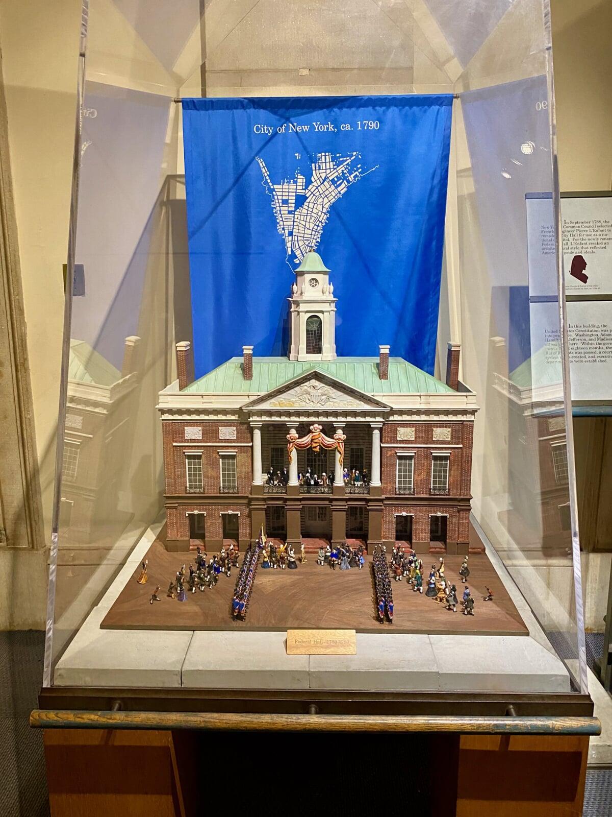 Federal Hall at the inauguration of George Washington